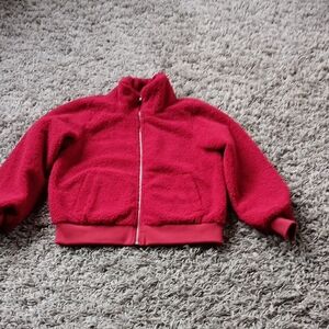 Amazon Essentials Red Fleece Jacket